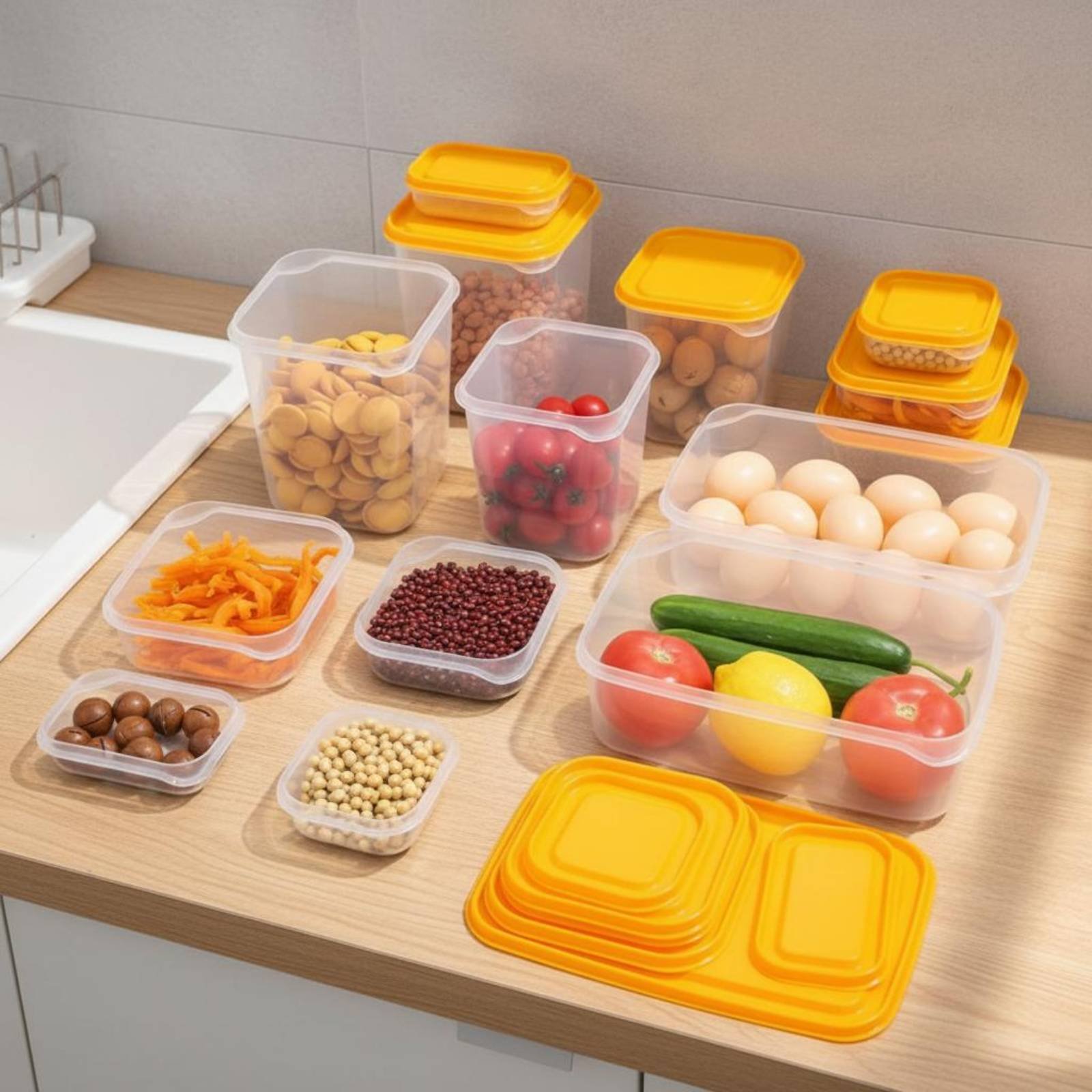 17 Pieces Fridge Storage Box S - đánh giá và giá Food Storage For Refrigerator