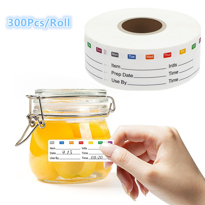 300Pcs/Roll Kitchen Date Food  - đánh giá và giá Food Storage Expiration Dates