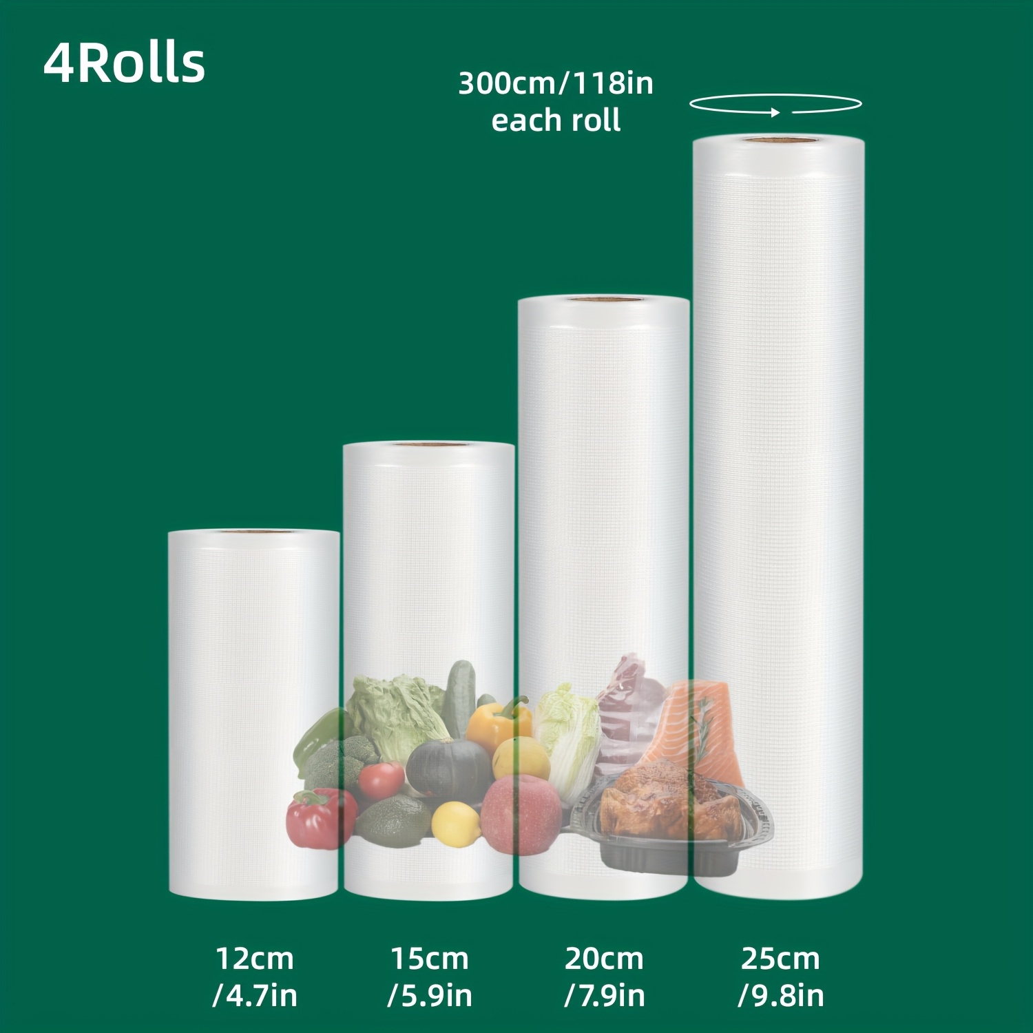 4-Pack Vacuum Sealer Rolls: He - đánh giá và giá Food Storage Vacuum Seal