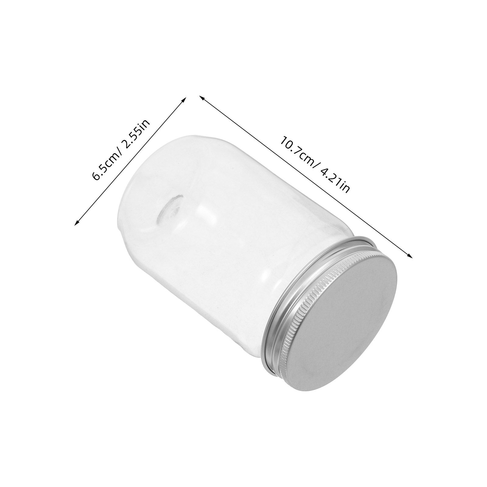 6Pcs Clear Plastic Mason Jars  - đánh giá và giá Food Storage Lid